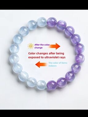 Colour Changing Bead Stretch Bracelet for Women